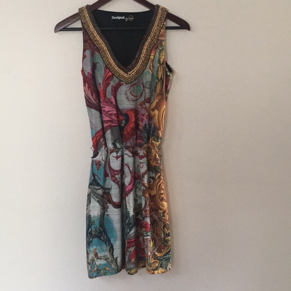 Beaded, Sleeveless Desigual dress